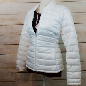 Faded Glory White Puffy Jacket Size Medium